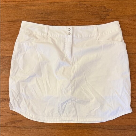 Dresses & Skirts - White Skirt with Button Detail